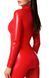 Комбинезон на молнии Noir Handmade F353 Red powerwetlook overall, размер M картинка 6