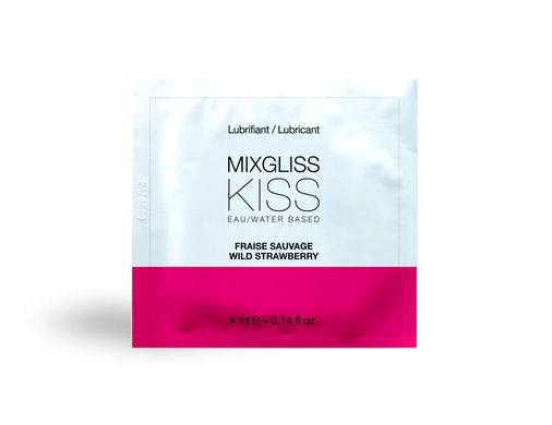 Пробник смазки MixGliss KISS Wild Strawberry (4 мл) Клубника картинка