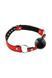 Кляп з силіконовою кулькою Fetish Tentation Premium Leather gag with silicone ball Red картинка 1