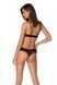 Комплект с полуоткрытой грудью Passion DOLLY SET WITH OPEN BRA black, размер S/M картинка 2