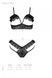 Комплект с полуоткрытой грудью Passion DOLLY SET WITH OPEN BRA black, размер S/M картинка 5