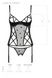 Корсет с подвязками + стринги Passion LOVELIA CORSET black, размер L/XL картинка 7