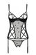 Корсет с подвязками + стринги Passion LOVELIA CORSET black, размер L/XL картинка 5