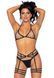 Гартери з поясом та стразами Leg Avenue Rhinestone garter strapps OS Black картинка 4