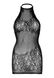 Ажурное мини-платье со стразами Leg Avenue Rhinestone halter mini dress OS Black картинка 3