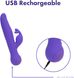 Вибратор-кролик с сенсорным управлением и ротацией Touch by SWAN Trio Purple (диаметр 3,8 см) картинка 9