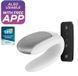 Смарт-вібратор для пар з пультом ДУ Satisfyer Double Fun White (ширина 3 см) картинка 3