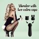 Мини-вибратор с двумя насадками FeelzToys Mister Bunny Black (работает от батарейки) картинка 3