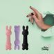 Мини-вибратор с двумя насадками FeelzToys Mister Bunny Black (работает от батарейки) картинка 6