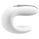 Смарт-вібратор для пар з пультом ДУ Satisfyer Double Fun White (ширина 3 см) картинка 6