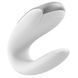 Смарт-вібратор для пар з пультом ДУ Satisfyer Double Fun White (ширина 3 см) картинка 10