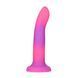 Ділдо, що світиться в темряві + віброкуля ADDICTION Rave 8" Glow in the Dark Dildo Pink Purple (діаметр 3,6 см) зображення