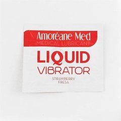 Пробник лубриканта с эффектом вибрации Amoreane Med Liquid Vibrator Strawberry Клубника (2 мл) картинка