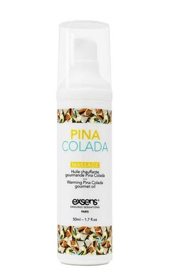 Масажне масло їстівне розігріваюче EXSENS Massage oil Pina Colada Піна Колада (50 мл) зображення
