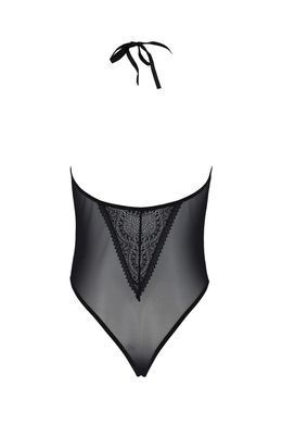 Боді з відкритою спиною Passion ECO DROSERA BODY black, розмір L/XL зображення