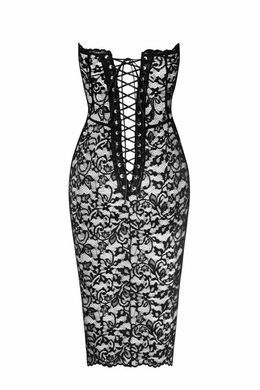 Мереживна сукня без бретелей на шнурівці Noir Handmade F301 Catalyst lace up midi dress, розмір S зображення