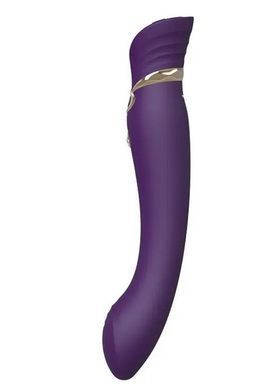 Смартвібратор з підігрівом та пульсацією Zalo Queen Twilight Purple + кристал Swarovski (діаметр 3,3 см) зображення