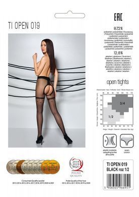 Колготки з відкритим доступом Passion TIOPEN 019 black, розмір 1/2 (20 den) зображення