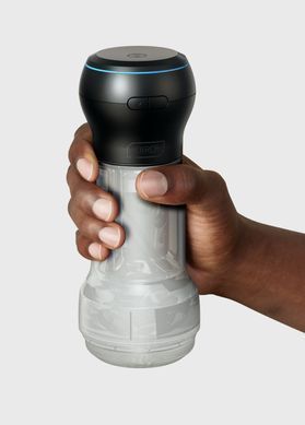 Мастурбатор Kiiroo Feel Pocket Crystal с интерактивной насадкой PowerBlow Combo Set картинка