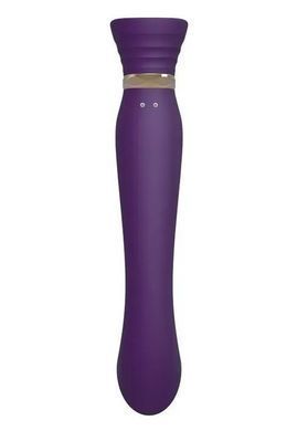 Смартвібратор з підігрівом та пульсацією Zalo Queen Twilight Purple + кристал Swarovski (діаметр 3,3 см) зображення