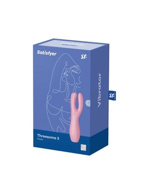 Кліторальний вібратор із трьома пальчиками Satisfyer Threesome 3 Pink зображення