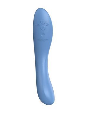 Смарт-вибратор для точки G We-Vibe Rave 2 Twisted Pleasure Blue (диаметр 3,1 см) картинка
