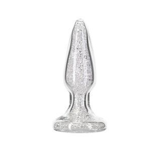 Стеклянная анальная пробка Pillow Talk Fancy Luxurious Glass Anal Plug (диаметр 3,1 см, вибропуля в подарок) картинка
