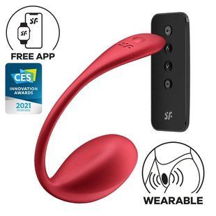 Смарт - віброяйце Satisfyer Shiny Petal Connect App (діаметр 3,9 см) зображення