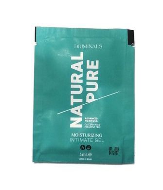 Гель-лубрикант для чутливої шкіри на водній основі Driminals Natural Pure (100 мл) зображення
