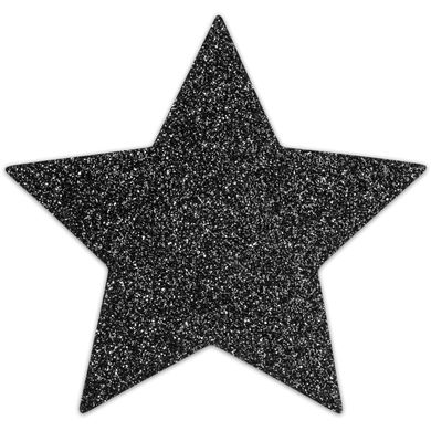 Украшение на соски (звезда) Bijoux Indiscrets - Flash Star Black (Чёрное) картинка