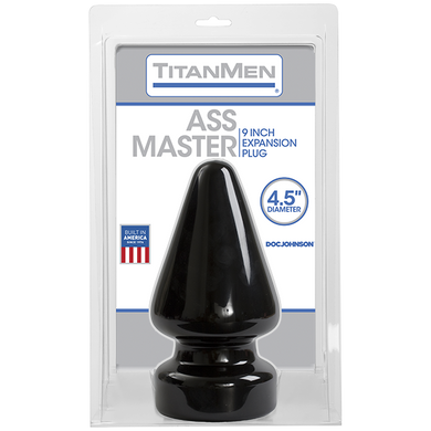 Пробка для фістинга Doc Johnson Titanmen Tools Butt Plug 4.5 Inch Diameter Ass Master зображення