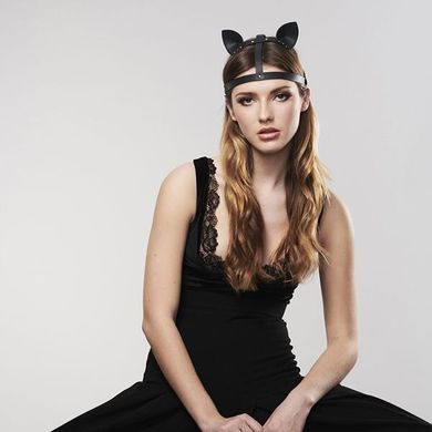 Котячі вушка Bijoux Indiscrets MAZE - Cat Ears Headpiece Black, Чорні зображення