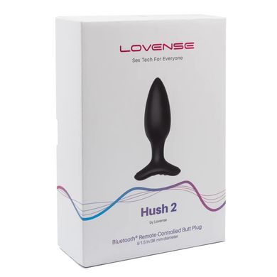 Анальная смарт вибропробка Lovense Hush 2, размер S (диаметр 3,8 см) картинка