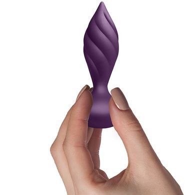 Анальна вібропробка з пультом ДК Rocks Off Petite Sensations Desire Purple (діаметр 2,8 см) зображення