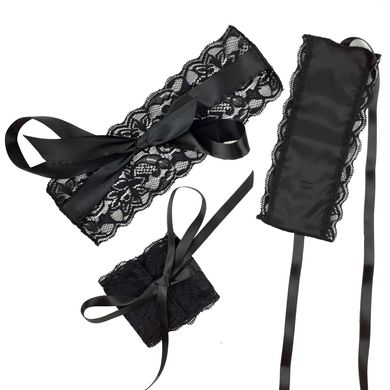 Эротический набор: повязка на глаза и наручники Art of Sex Blindfold and Handcuffs Aria картинка