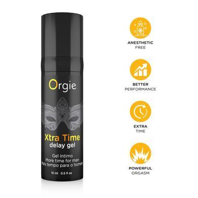 Гель-пролонгатор на водній основі Orgie Xtra Time Delay Gel (15 мл) зображення