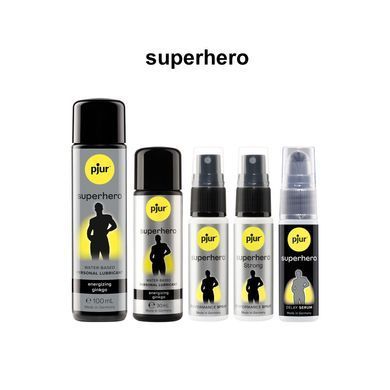 Стимулирующий лубрикант на водной основе для мужчин Рjur Superhero glide 100 мл картинка