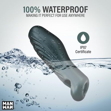 Насадка на член без вібрації Manwan RYZER Pine Grey зображення