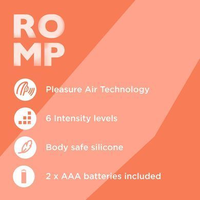 Недорогий вакуумний стимулятор Romp Switch X (на батарейках) зображення