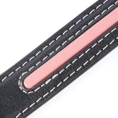 Поводок с ошейником LOCKINK SEVANDA Love Heart Butterfly Leather Collar Set Black картинка