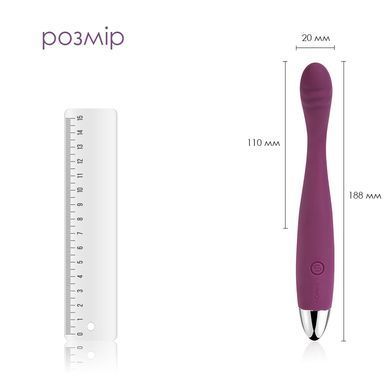 Тонкий вібратор точки G Svakom Cici Violet (діаметр 2 см) зображення