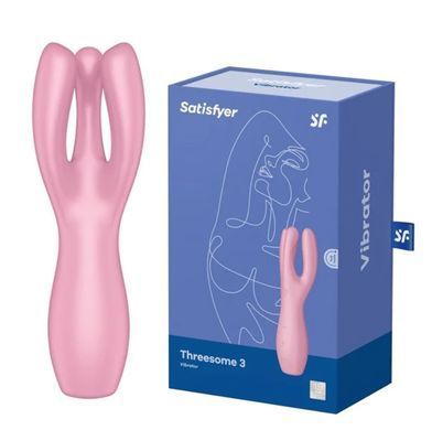 Клиторальный вибратор с тремя пальчиками Satisfyer Threesome 3 Pink картинка