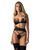 Сексуальный комплект с подвязками для чулок Obsessive Lobellis 3-pcs set, размер XS/S картинка
