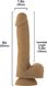 Гибкий фаллоимитатор на присоске ADDICTION ANDREW 8″ Silicone Dong Caramel + вибропуля в подарок (диаметр 3,9 см)  картинка 3