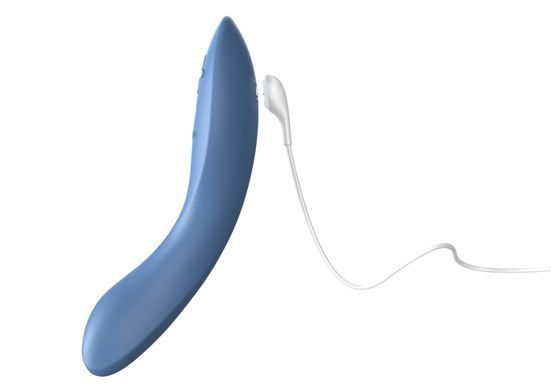 Смарт-вибратор для точки G We-Vibe Rave 2 Twisted Pleasure Blue (диаметр 3,1 см) картинка