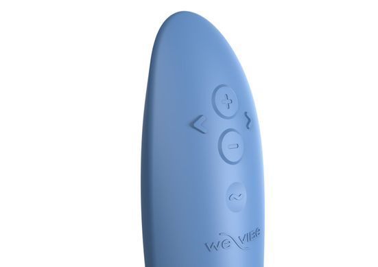 Смарт-вибратор для точки G We-Vibe Rave 2 Twisted Pleasure Blue (диаметр 3,1 см) картинка