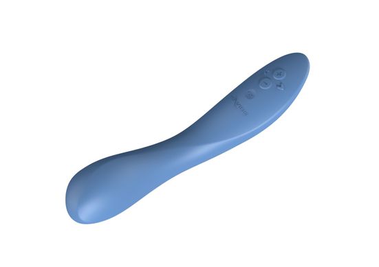 Смарт-вибратор для точки G We-Vibe Rave 2 Twisted Pleasure Blue (диаметр 3,1 см) картинка