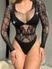 Боди с длинным рукавом и стразами JSY WW7041 Black One Size картинка 4