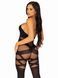 Бодистокинг с открытым доступом Leg Avenue Illusion halter bodystocking Black O/S картинка 4