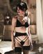 Сексуальный комплект с подвязками для чулок Obsessive Lobellis 3-pcs set, размер XS/S картинка 6